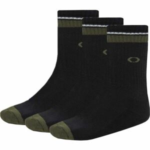 Oakley ESSENTIAL SOCKS (3 PCS) Zokni, fekete, veľkosť M