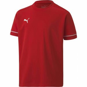 Puma TEAM GOAL TRAINING JERSEY CORE JR Fiú póló sportoláshoz, piros, méret 128