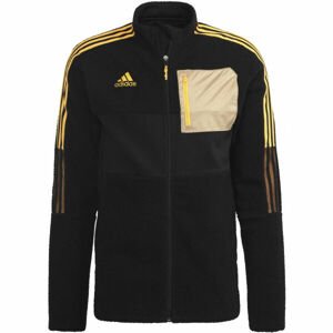 adidas TIRO JACKET WINTERIZED SHERPA Férfi kabát focira, fekete, veľkosť XL