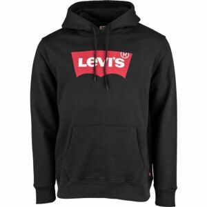 Levi's STANDARD GRAPHIC HOODIE CO HM Férfi pulóver, fekete, méret M