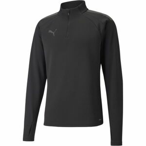 Puma INDIVIDUALLIGA WARM 1 4 ZIP TOP Férfi pulóver, fekete, méret M