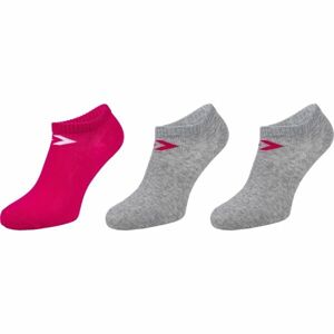 Converse BASIC WOMEN LOW CUT 3PP Női zokni, szürke, veľkosť 39 - 42