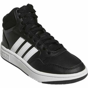 adidas HOOPS 3.0 MID K Fiú bokacipő, fekete, veľkosť 37 1/3