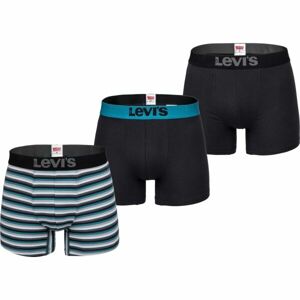 Levi's MEN BACK IN SESSION TRUNK 3P Férfi boxeralsó, fekete, méret L