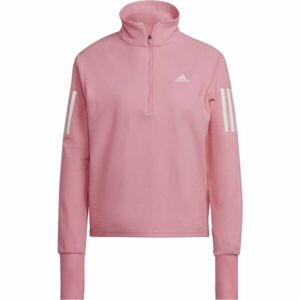 adidas OTR 1/2 ZIP Női felső futáshoz, rózsaszín, veľkosť L