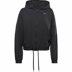 Reebok RUN WOVEN JACKET Női kabát, fekete, méret