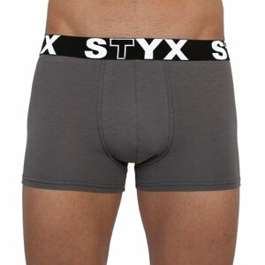 Styx MEN'S BOXERS SPORTS RUBBER Férfi boxeralsó, sötétszürke, veľkosť L