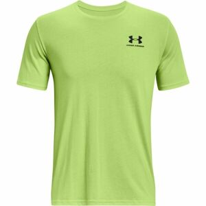 Under Armour SPORTSTYLE LC SS Férfi póló, világoszöld, veľkosť M