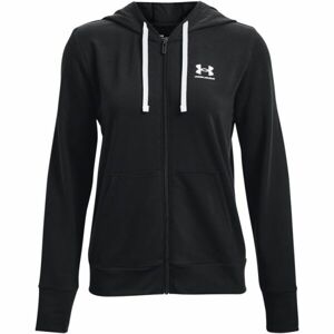 Under Armour RIVAL TERRY FZ HOODIE Női pulóver, fekete, méret L