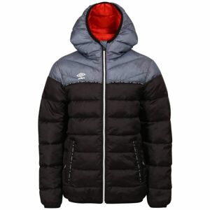 Umbro NATS Gyerek könnyű steppelt kabát, fekete, méret 140-146