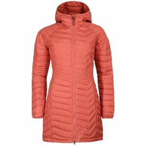 Columbia POWDER LITE MID JACKET Női hosszú télikabát, lazac, veľkosť S