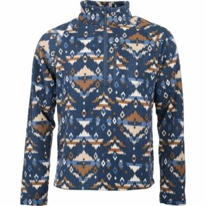 Columbia FAST TREK PRINTED HALF ZIP Férfi pulóver, sötétkék, méret XXL