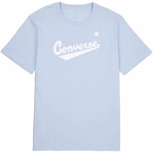 Converse CENTER FRONT LOGO TEE Férfi póló, világoskék, veľkosť M