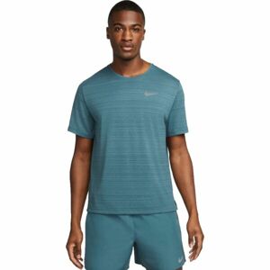 Nike DRI-FIT MILER Férfi futópóló, sötétzöld, méret