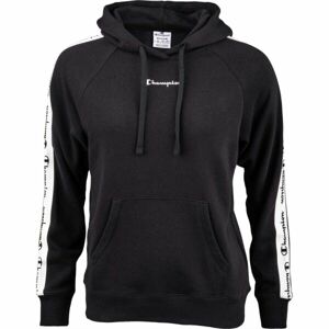 Champion HOODED SWEATSHIRT Női pulóver, fekete, veľkosť XS