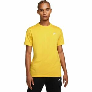 Nike SPORTSWEAR CLUB Férfi póló, sárga, veľkosť XXL