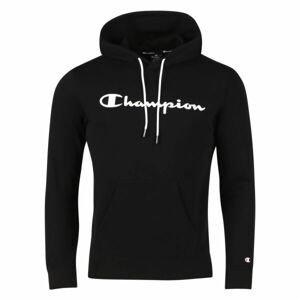 Champion HOODED SWEATSHIRT Férfi pulóver, fekete, méret L