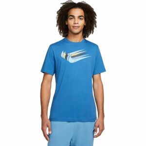 Nike NSW 12 MO SWOOSH TEE M Férfi póló, kék, veľkosť M