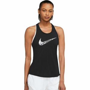 Nike W NK SWOOSH RUN TANK Női sporttop, fekete, méret