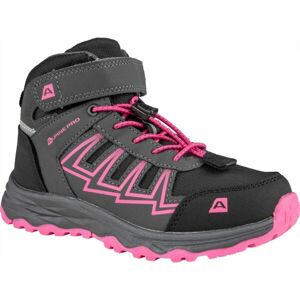 ALPINE PRO GIOVO MID Gyerek outdoor cipő, sötétszürke, méret 28