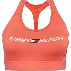 Tommy Hilfiger MID INTENSITY GRAPHIC RACER BRA Női sportmelltartó, lazac, méret M