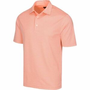 GREGNORMAN PROTEK ML75 STRIPE POLO Férfi golf galléros póló, lazac, méret XL