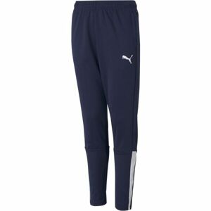 Puma TEAMLIGA TRAINING PANTS JR Fiú melegítőnadrág, sötétkék, méret 128