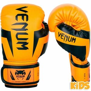 Venum ELITE BOXING GLOVES KIDS - EXCLUSIVE FLUO Gyerek bokszkesztyű, narancssárga, méret S