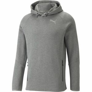 Puma EVOSTRIPE HOODIE Sportpulóver, szürke, méret M