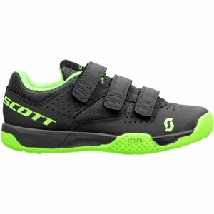 Scott MTB AR KIDS STRAP Gyerek kerékpáros cipő, fekete, méret 36