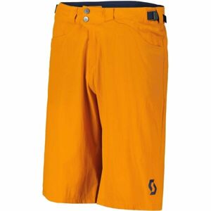 Scott TRAIL FLOW W/PAD Férfi kerékpáros rövidnadrág, narancssárga, méret M