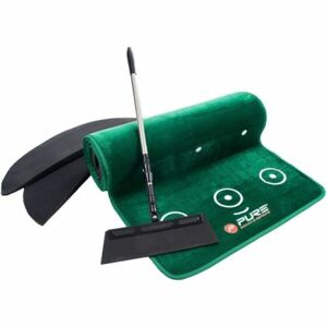 PURE 2 IMPROVE DUAL GRAIN PUTTING MAT Golf putting gyakorlószőnyeg, sötétzöld, veľkosť os