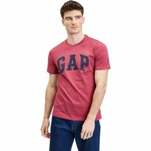 GAP V-BASIC LOGO T Férfi póló, bordó, méret S