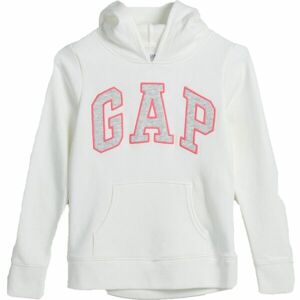 GAP LOGO HOOD Lány pulóver, fehér, méret XXL