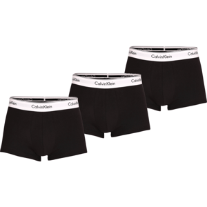 Calvin Klein MODERN CTN STRETCH-TRUNK 3PK Férfi bokszeralsó, fekete, veľkosť S