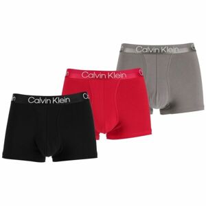 Calvin Klein TRUNK 3PK Férfi boxeralsó, piros, veľkosť M