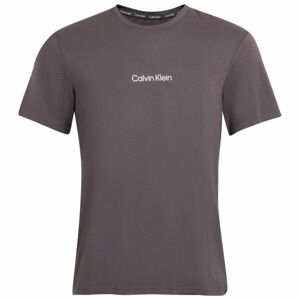 Calvin Klein S/S CREW NECK Férfi póló, sötétszürke, méret M