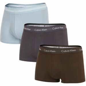 Calvin Klein 3 PACK LO RISE TRUNK Férfi boxeralsó, világoskék, veľkosť L