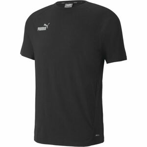Puma TEAMFINAL CASUALS TEE Futballpóló, fekete, méret XL