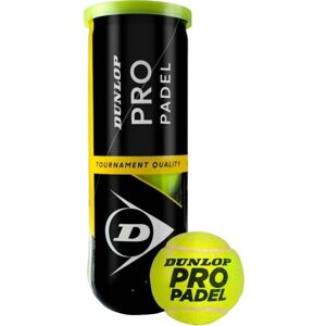 Dunlop PRO PADEL 3PET Padel labda, sárga, méret os