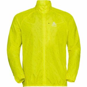 Odlo ZEROWEIGHT PRINT JACKET Férfi kabát, fényvisszaverő neon, méret XL