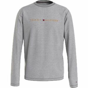 Tommy Hilfiger TOMMY ORIGINAL-CN LS TEE LOGO Férfi felső, szürke, méret L