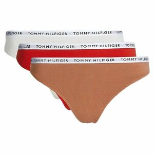 Tommy Hilfiger 3P THONG Női tanga alsó, fehér, méret S