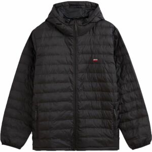 Levi's PRESIDIO PACKABLE HOODED JACKET Férfi kabát, fekete, méret S