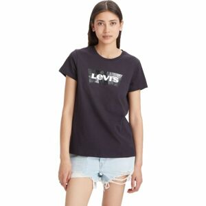 Levi's THE PERFECT TEE CLEAR FOIL Női póló, fekete, méret L