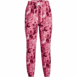 Under Armour RIVAL TERRY PRINT JOGGER Női melegítőnadrág, rózsaszín, méret M