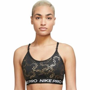 Nike NP DF INDYST RPY SPARKLE BRA Sportmelltartó, fekete, méret M