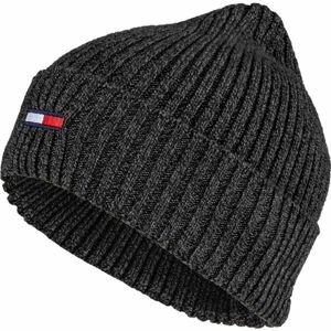 Tommy Hilfiger TJM FLAG RIB BEANIE Férfi sapka, sötétszürke, méret