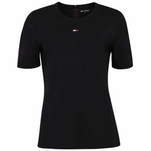 Tommy Hilfiger REGULAR TOMMY TAPE TEE Női póló, sötétkék, méret M