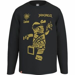 LEGO® kidswear T-SHIRT L/S Fiú felső, fekete, méret 128